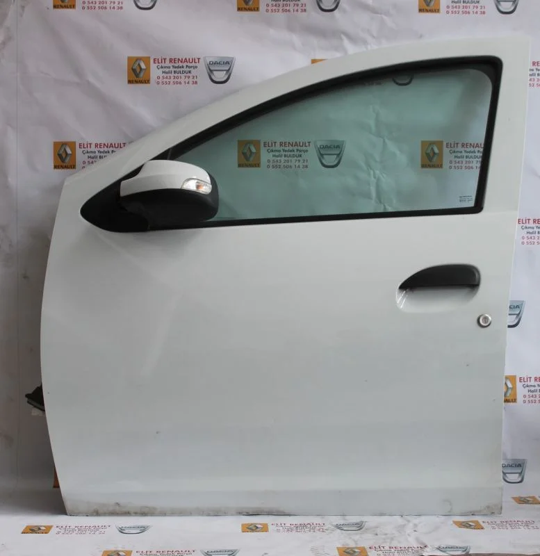 Renault Symbol 4 Sol Ön Kapı Hatasız Beyaz 2013 - 2016 Çıkma Orjinal
